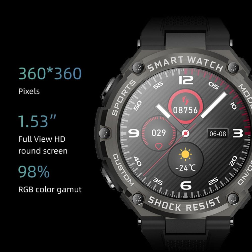 TELUX POWERFIT Smart Calling Watch with 1.53” FHD Display & 15 Days Battery Life - Y2682