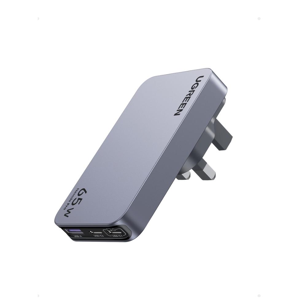 UGREEN 65W 3-PORT 2A 1C PD GAN ULTRA-SLIM FAST CHARGER