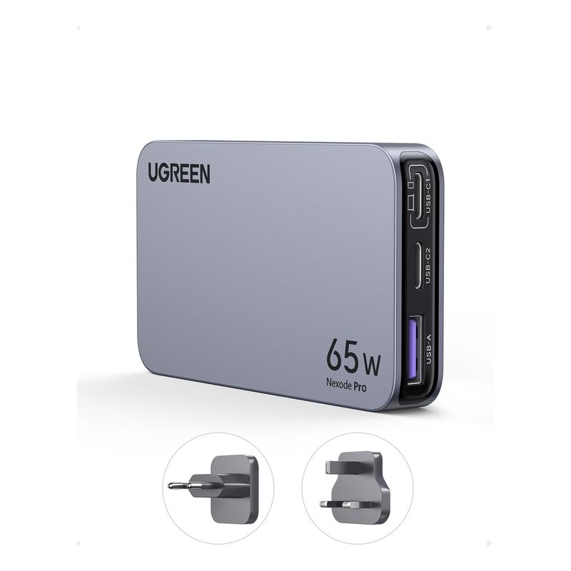 UGREEN 65W 3-PORT 2A 1C PD GAN ULTRA-SLIM FAST CHARGER