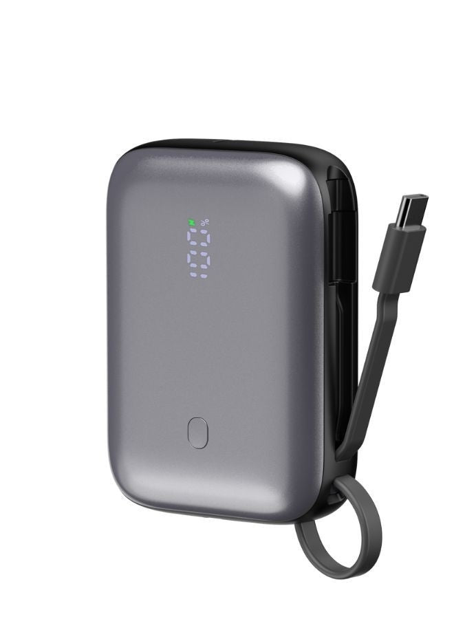 IQ TOUCH Mini Power Bank with built-in cables C-C